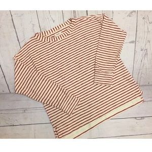 Madewell Red/White Striped Pullover *No Size